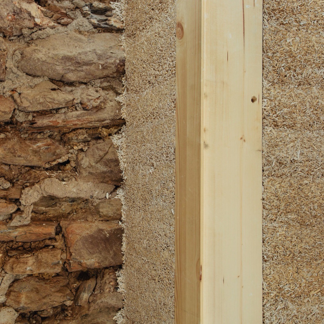 Isolamento con calcecanapa getto